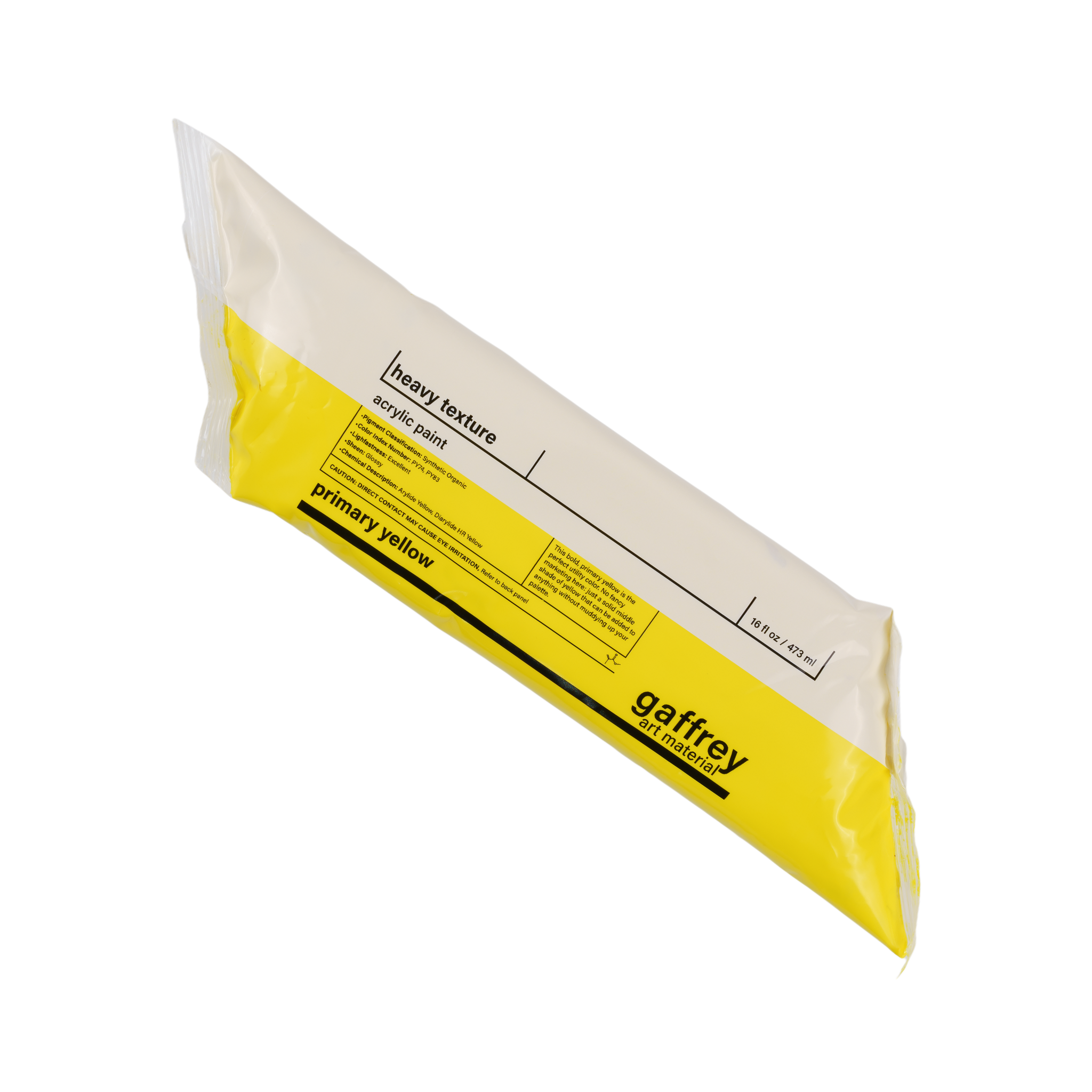 Primary Yellow Heavy Texture - Gaffrey Art Material