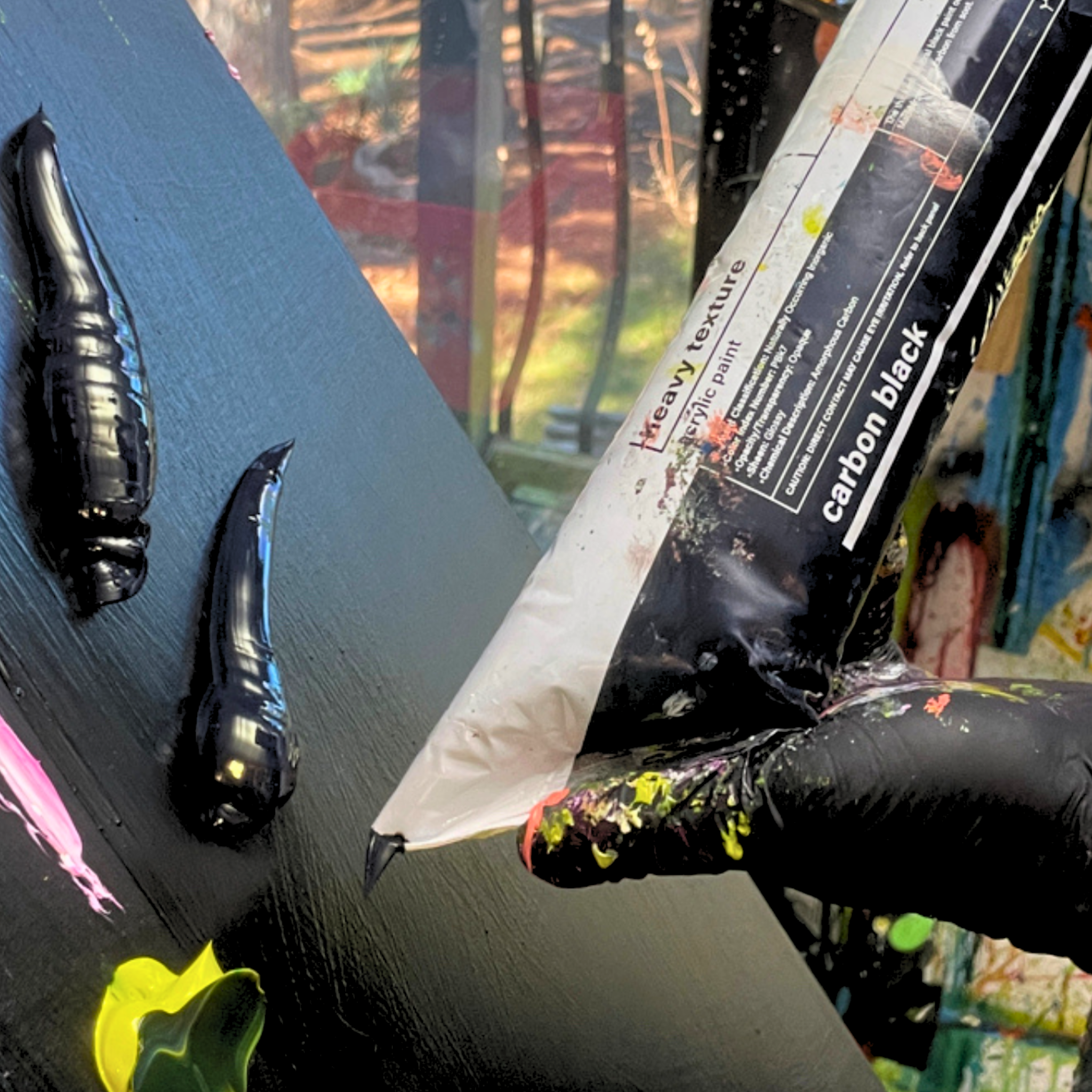 Carbon Black Heavy Texture - Gaffrey Art Material