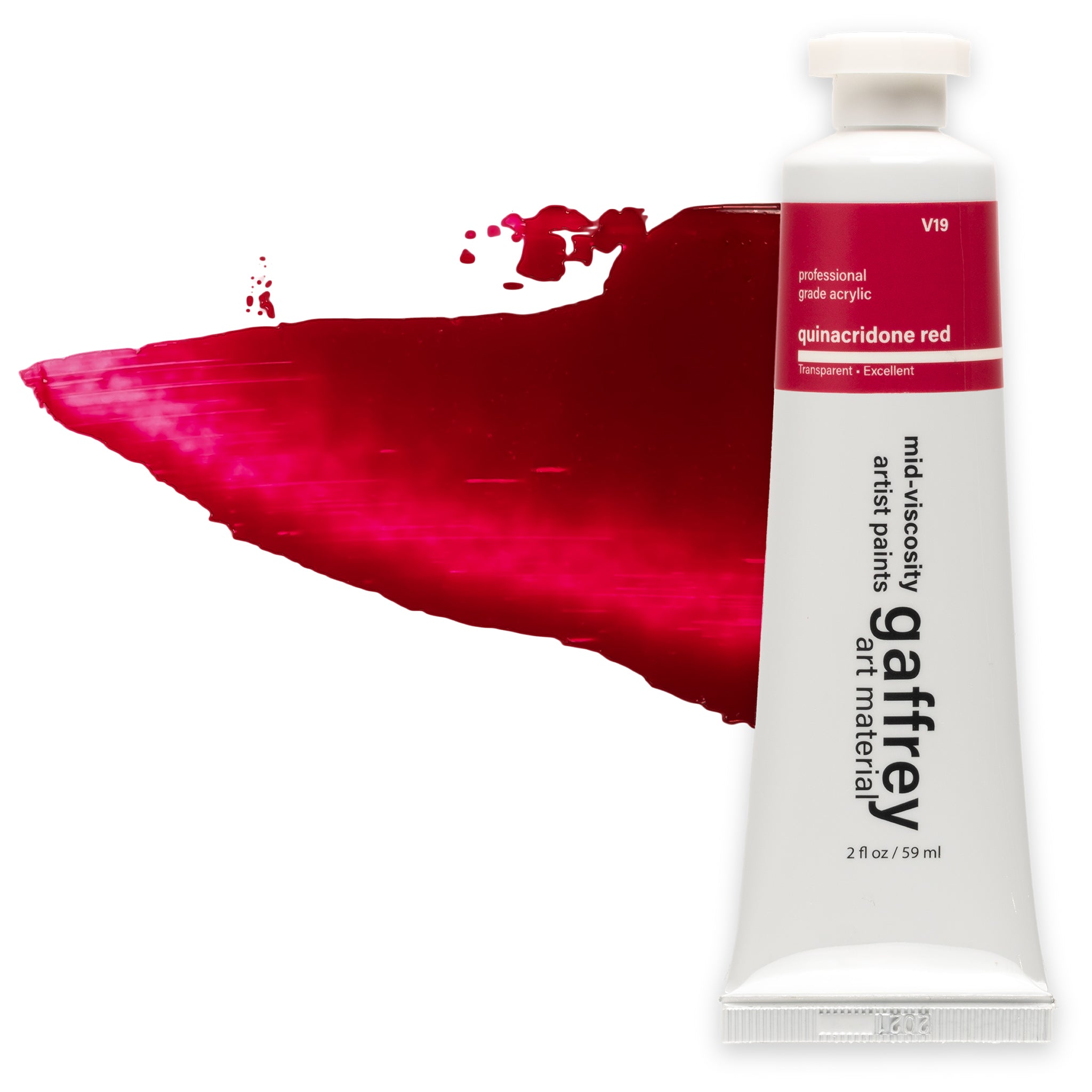 Quinacridone Red Artist Acrylic Paint – Gaffrey Art Material
