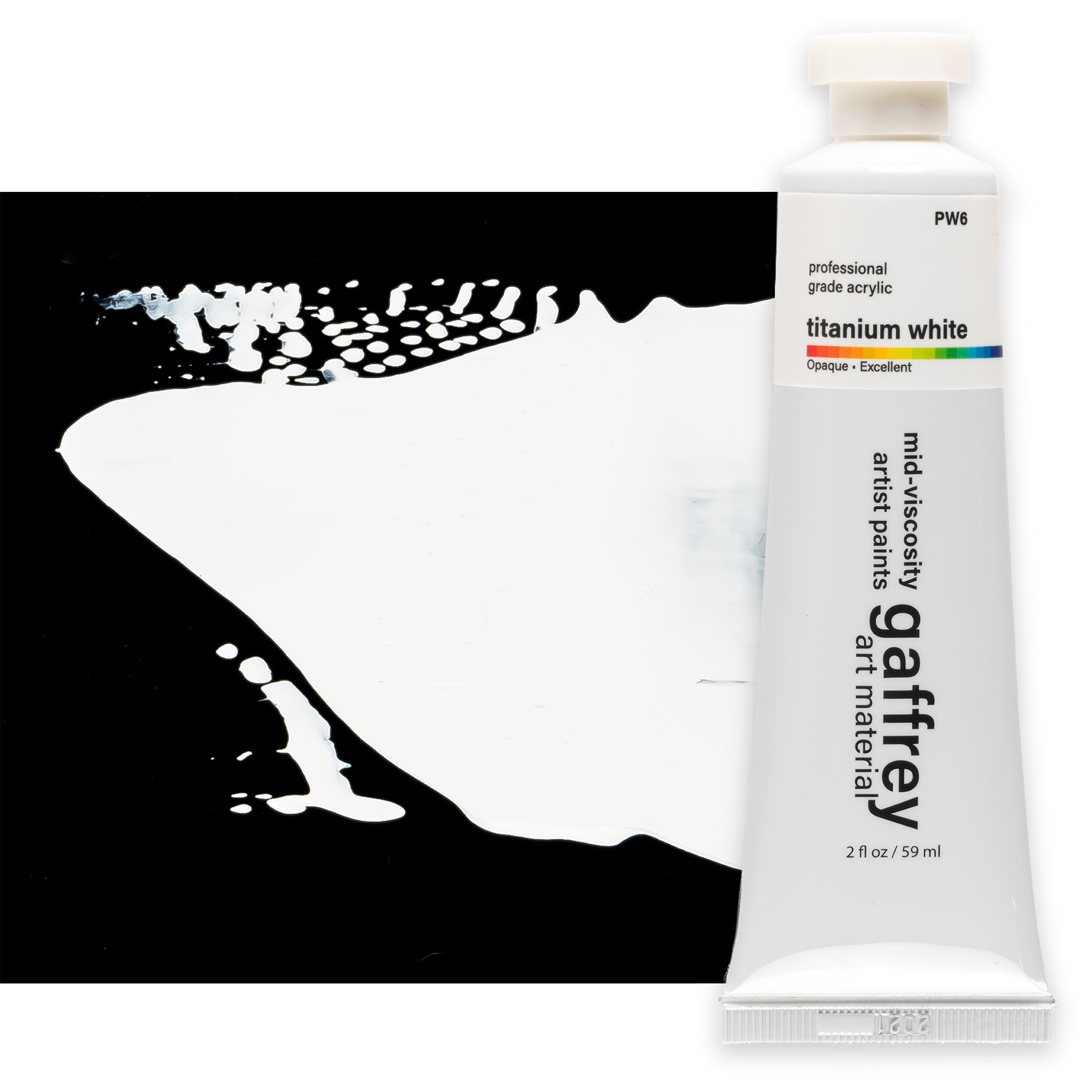 Titanium White Artist Acrylic Paint - Gaffrey Art Material