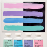 Pastel Acrylic Colors - Texture Companion 4 Pack