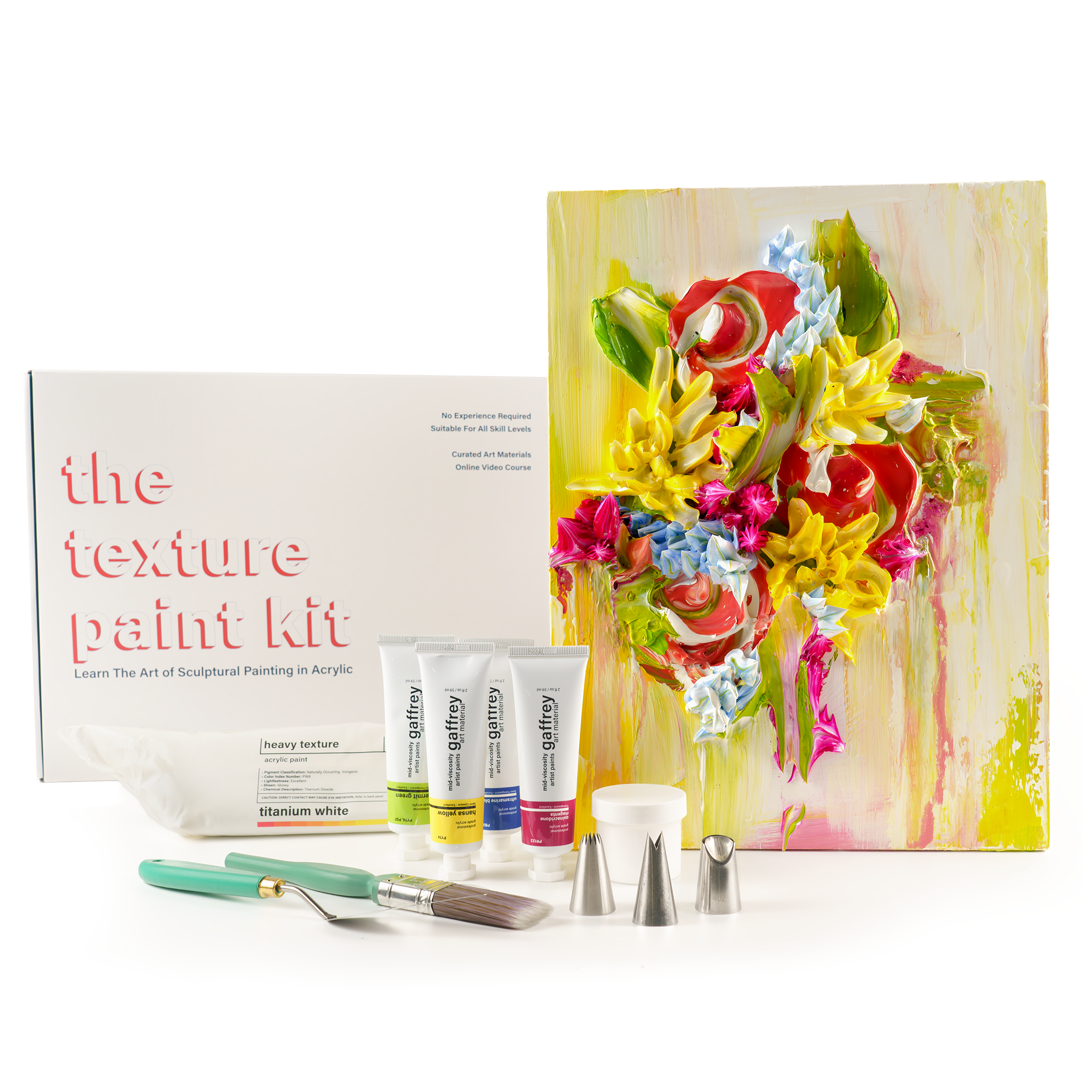 Abstract Floral Texture Acrylic Paint Kit – Gaffrey Art Material