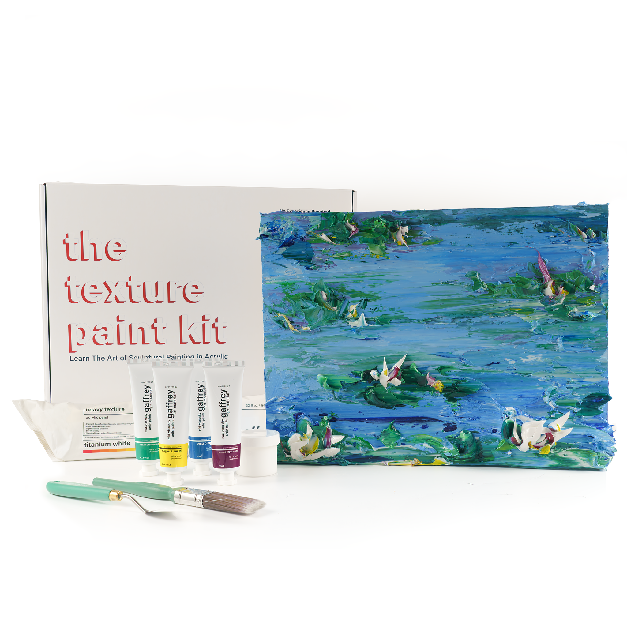 Monet Water Lilies Texture Acrylic Paint Kit – Gaffrey Art Material