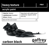 Carbon Black Heavy Texture - Gaffrey Art Material