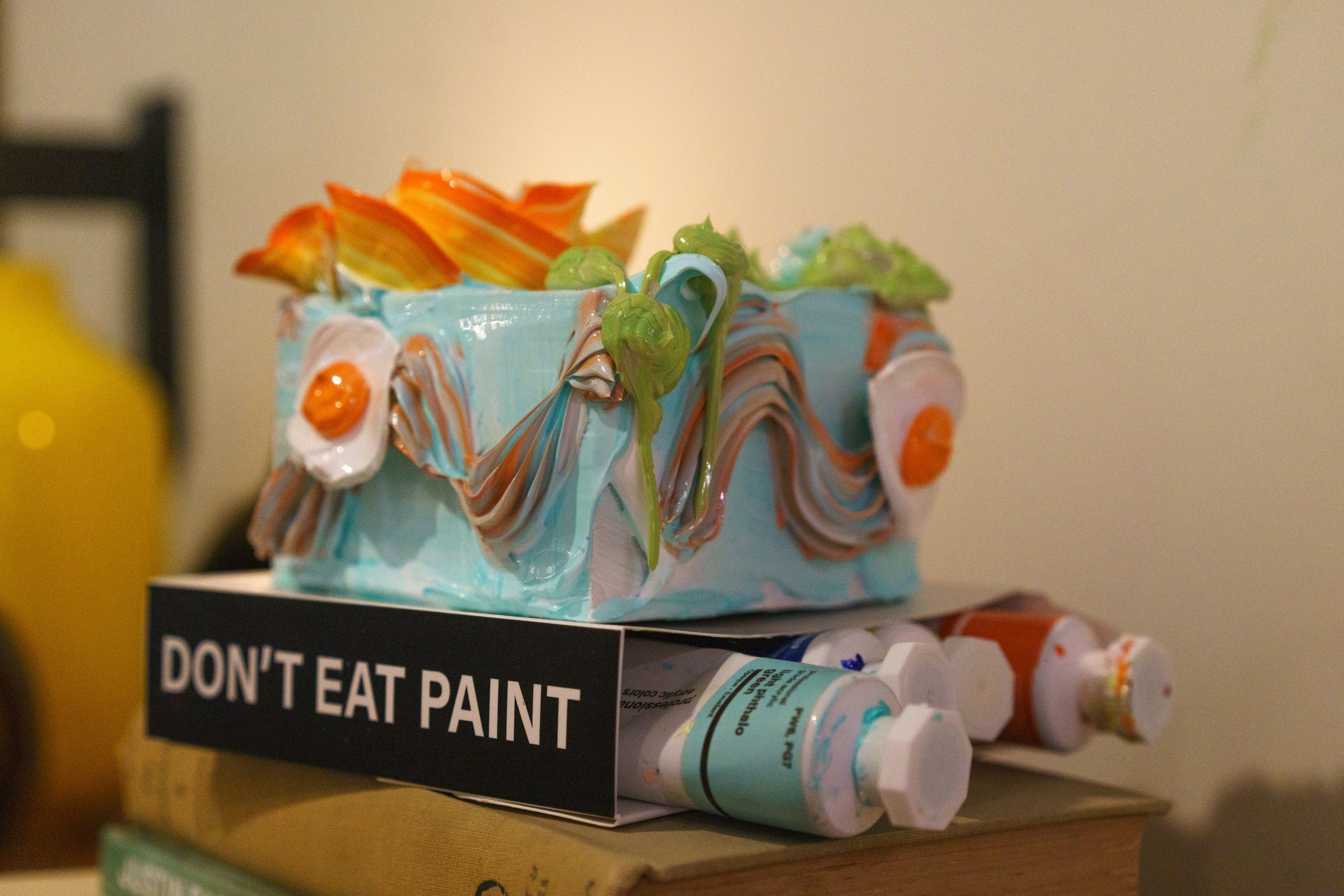 How to Paint a Heavy Texture Chaos Cake