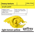 Light Lemon Yellow Heavy Texture - Gaffrey Art Material