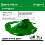 Permanent Green Heavy Texture - Gaffrey Art Material