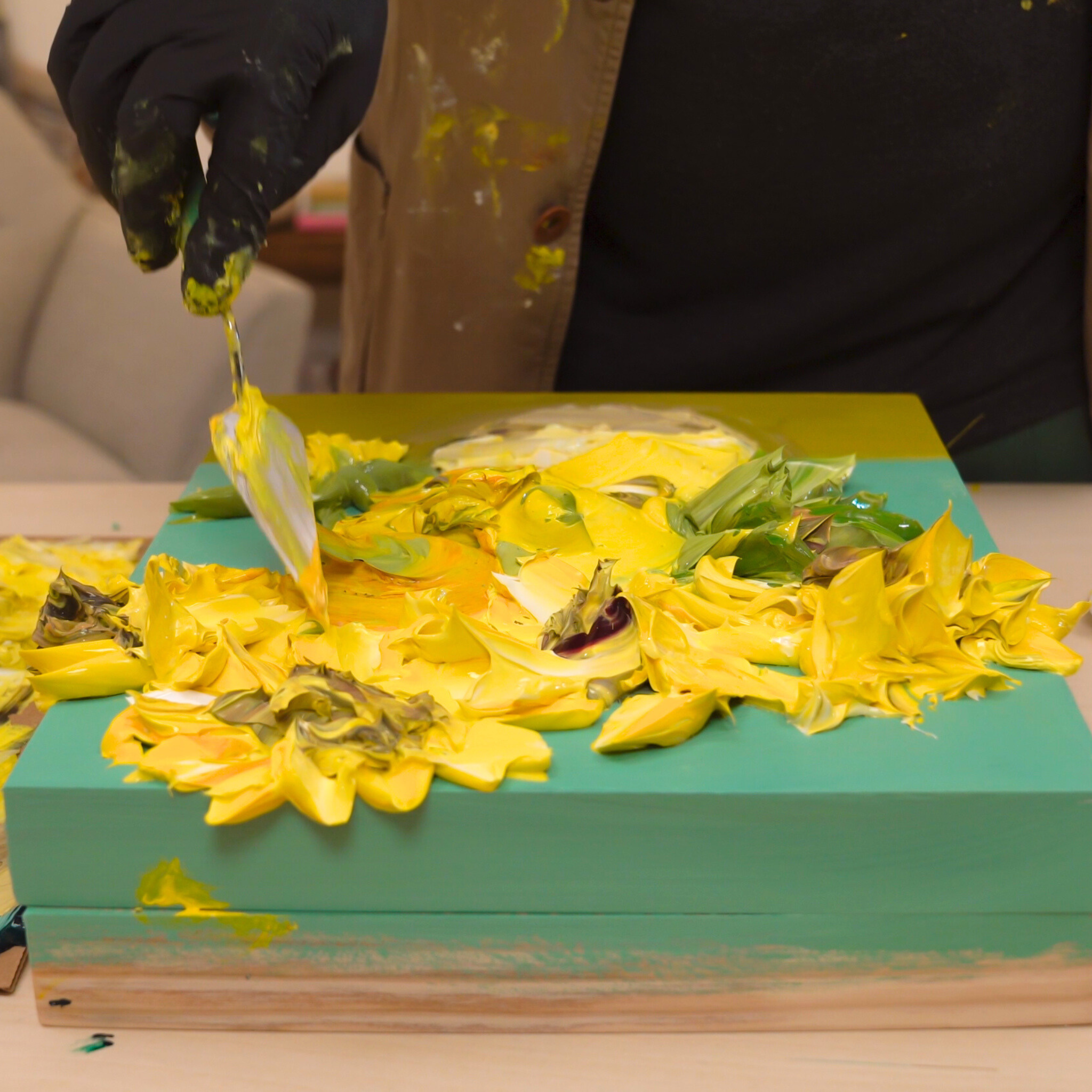 Van Gogh Sunflowers Texture Acrylic Paint Kit - Gaffrey Art Material