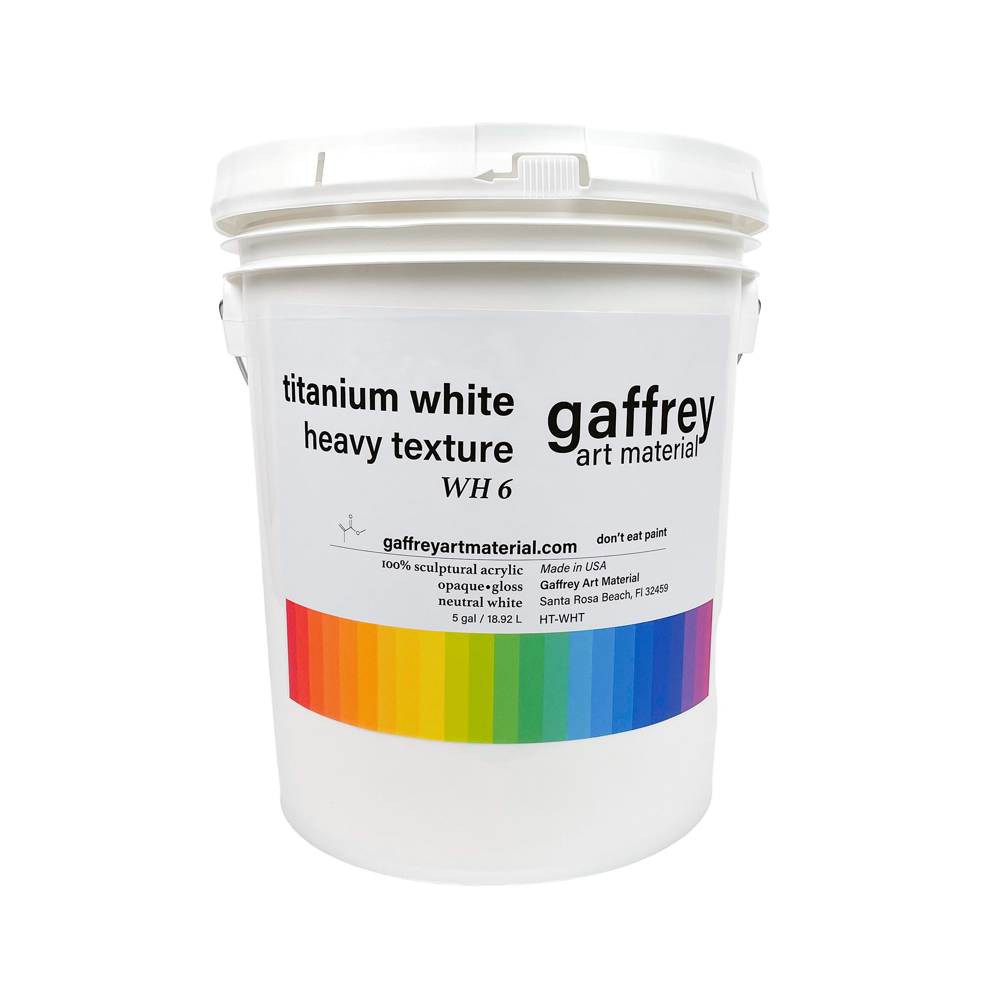 Titanium White Heavy Body Texture Acrylic Paint - gaffrey art