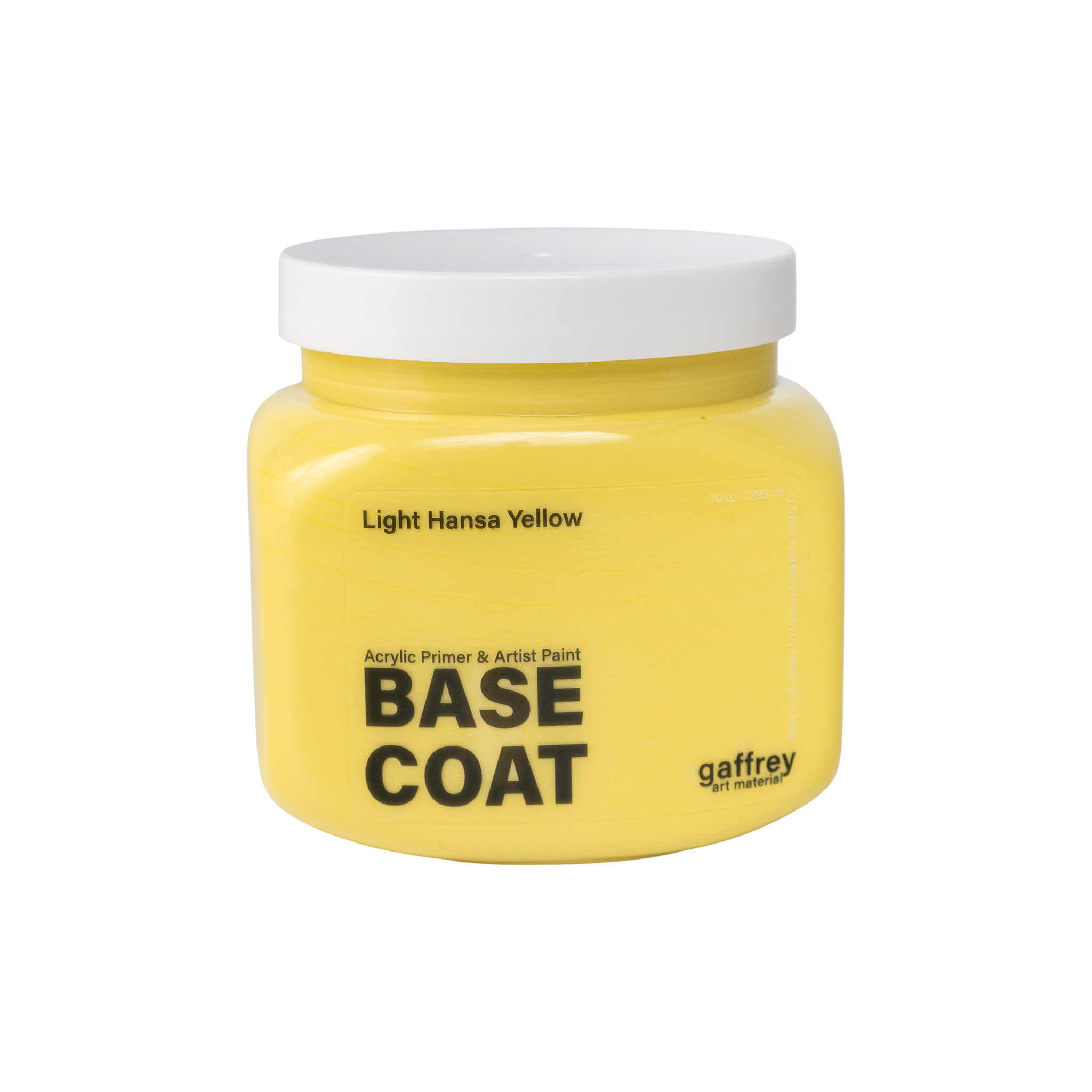 Light Hansa Yellow Acrylic Base Coat 10 oz - Gaffrey Art Material