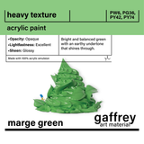 Marge Green Heavy Body Texture Acrylic Paint - Gaffrey Art Material