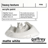 Matte White Heavy Body Texture Acrylic Paint - Gaffrey Art Material