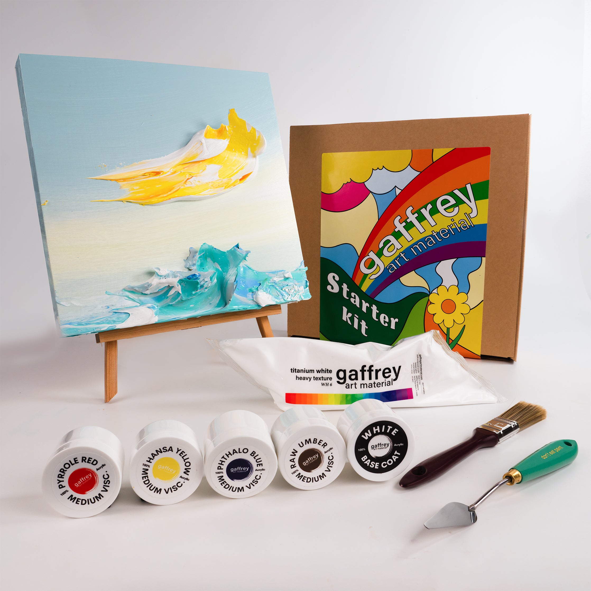 Starter Impasto Acrylic Paint Kit by Justin Gaffrey - Gaffrey Art Material